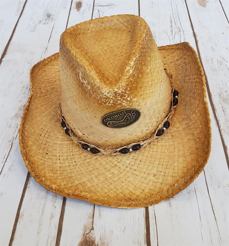 Barefoot Cowboy Raffia Hat - Parks Marina at Lake Okoboji