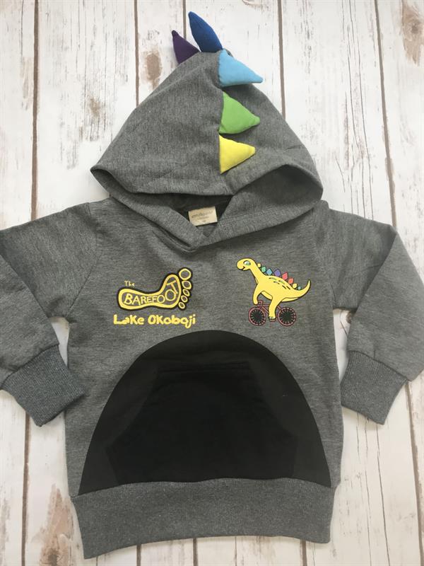 Tots Dinosaur Hoodie (Rainbow Spikes) - Parks Marina at Lake Okoboji